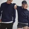 Sweatshirt com decote redondo unissexo ID.332 - Estamparia Lisboa