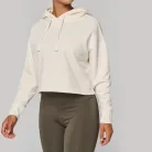 Sweatshirt “crop” com capuz de senhora - Estamparia Lisboa
